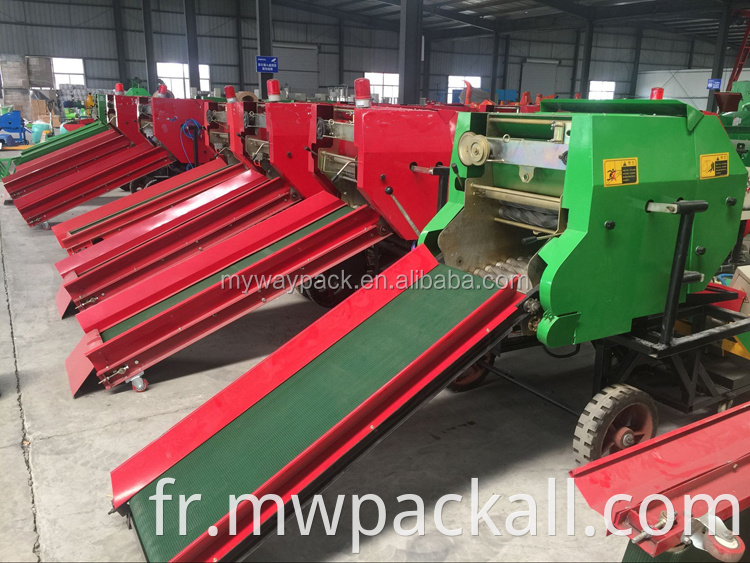 Machine d'emballage de presse à balles d'ensilage de maïs mobile électrique